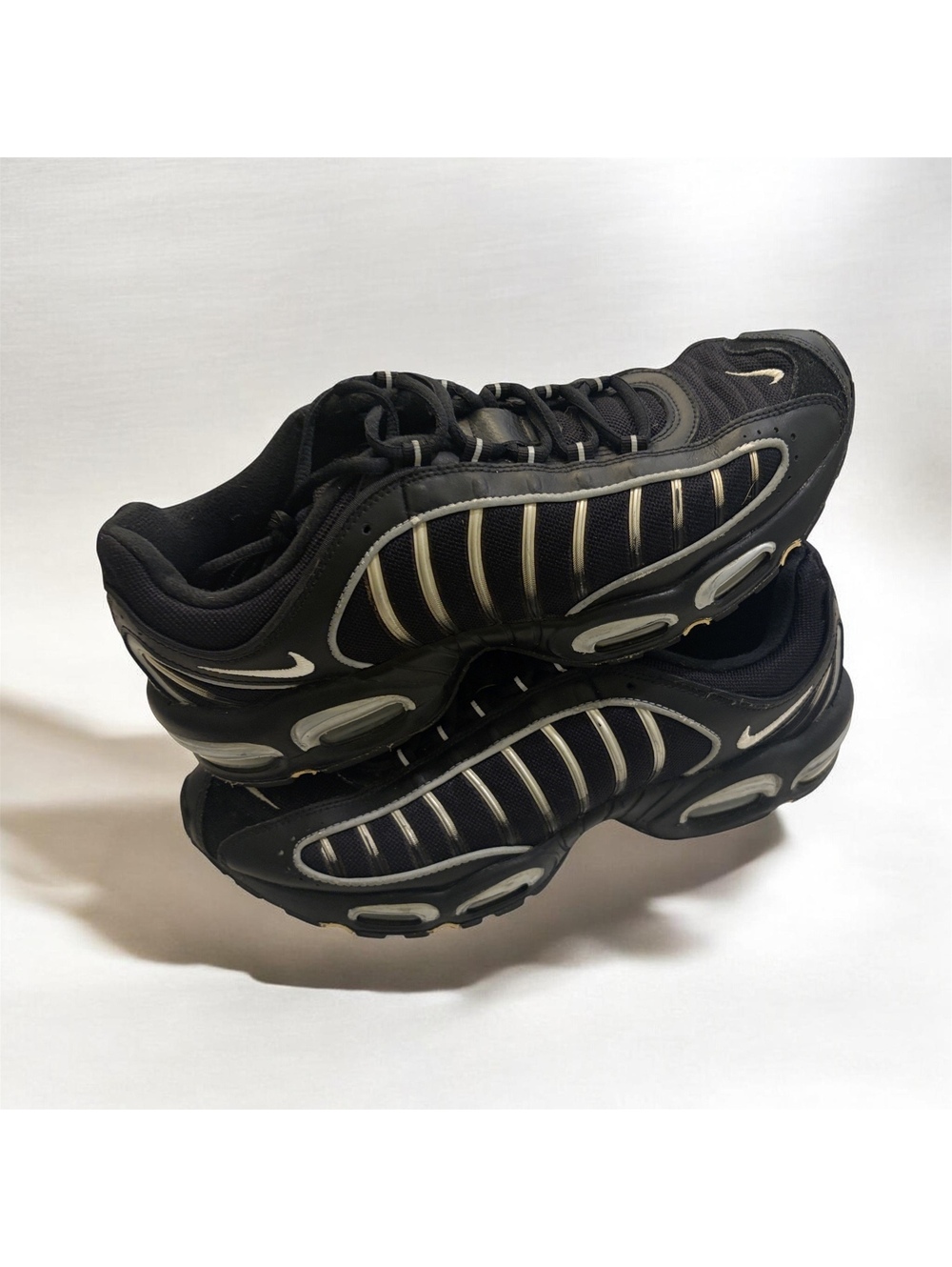 Nike Air Max Tailwind IV Black & Metallic Silver Sneakers | Men’s 13